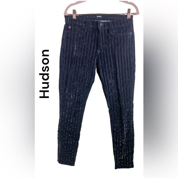 Hudson Velvet Stripe Pants Sz 27 - Picture 1 of 5